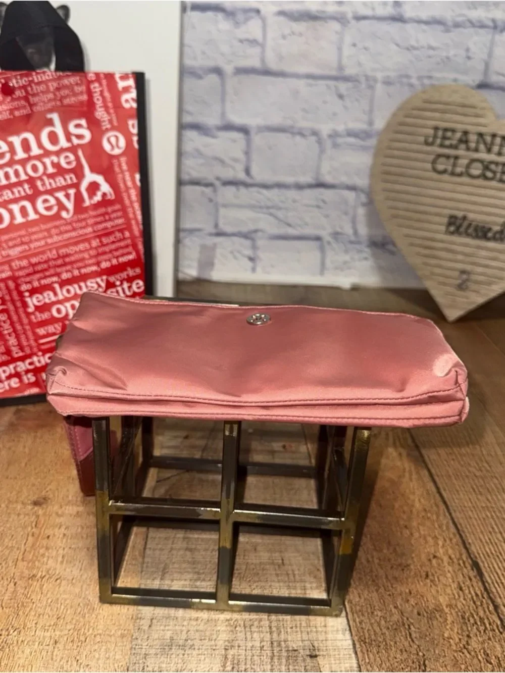 Lululemon Curved Wristlet Brier Rose